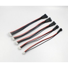 2S-6S JST-XH Balance Wire Extension Set with Reinforced Grip (8in)
