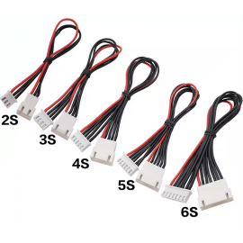 2S-6S JST-XH Balance Wire Extension Set with Reinforced Grip (8in)