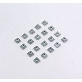 M4 Zinc Plated Steel Square Machine Screw Nuts for Openbuilds 2020 Extrusions 20pcs