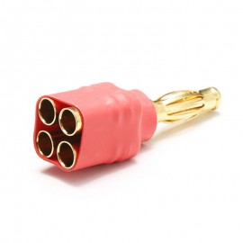 4mm Bullet Male to 4 x 3.5mm Bullet Female Adapter