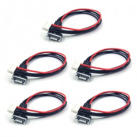 5Pcs 4S JST-XH Balance Wire Extension with Reinforced Grip (8in)