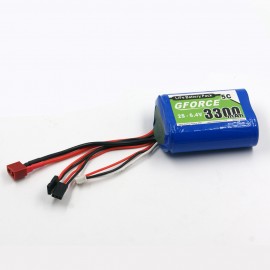 GForce 5C 3300mAh 2S 6.6V LiFe RX Pack
