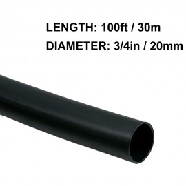 3/4in Heat Shrink Tubing 100ft (2:1 Shrink Ratio)