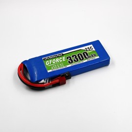GForce 25C 3300mAh 2S 6.6V LiFe RX Pack