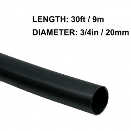 3/4in Heat Shrink Tubing 30ft (2:1 Shrink Ratio)