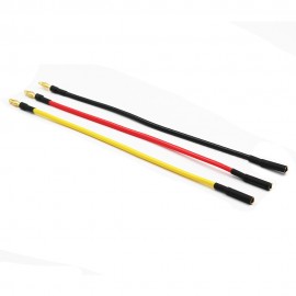 3-Wire 8in 14AWG Silicone Motor Extension Wire w/4mm Bullet Connector