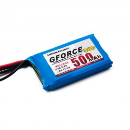 GForce 30C 500mAh 2S 7.4V LiPO (PH 2.0 Connector)