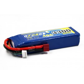 GForce 40C 3300mAh 4S 14.8V LiPO (T-Connector)