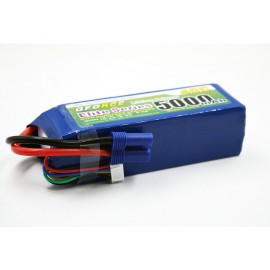 GForce 40C 5000mAh 4S 14.8V LiPO (EC5 Connector)
