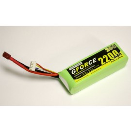 GForce 20C 2200mAh 4S 14.8V LiPO (T Connector)