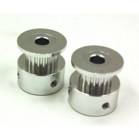 20T 2GT (2mm Pitch) Driver Pulley for 6mm Timing Belt 5mm Shaft (2pcs)