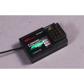 BER RXV2 2.4GHz 3CH Telemetry Receiver (Surface Vehicels)