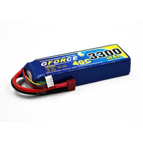 GForce 40C 4000mAh 3S 11.1V LiPO (T-Connector)