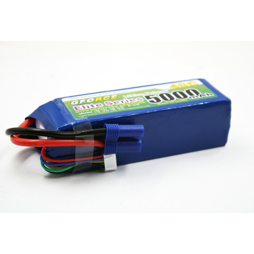 GForce 40C 5000mAh 4S 14.8V LiPO (EC5 Connector)