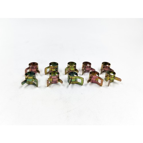 10Pcs 9mm Metal Fuel Line Clip