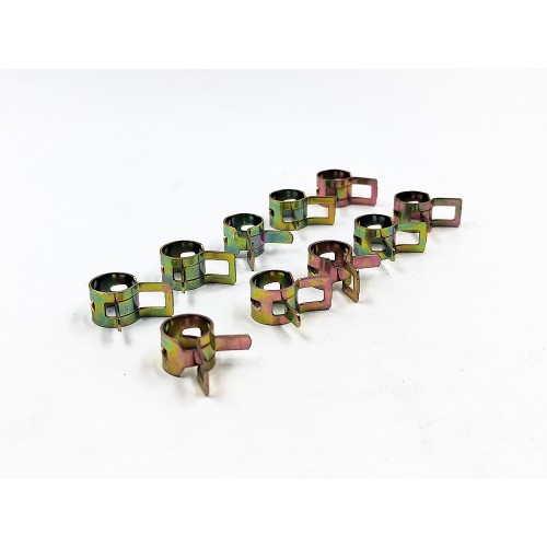 10Pcs 7mm Metal Fuel Line Clip