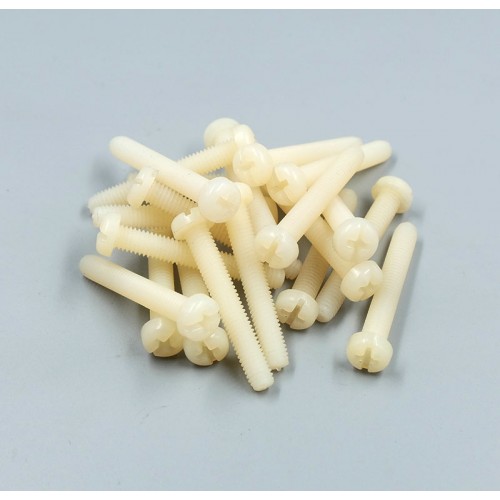 Nylon Metric Round Head Phillips Machine Screw M4 - 15mm (20pcs)
