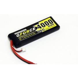 GForce 25C 4000mAh 2S 7.4V LiPO  (Fit TRX Vehicles)