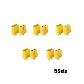XT60 Connector Male/Female Pair (5 Sets)