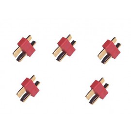 5Pcs T-Connector Male (Compatible With Deans Connector)