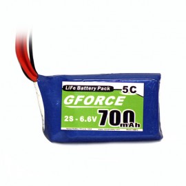 GForce 10C 700mAh 2S 6.6V LiFe RX Pack
