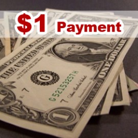 One Dollar Payment to Value Hobby